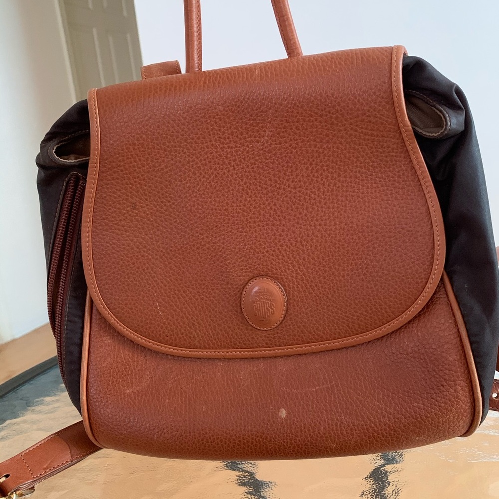 Mark Cross Brown Leather Bookbag